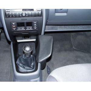 Resim Telefon-Konsole für Audi A3, ab Bj. 96-2000, BLACK, Echtleder