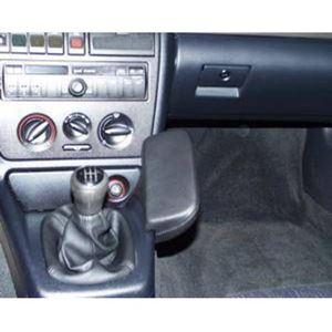 Resim Telefon-Konsole für Audi A4, ab Bj. 03/1999 - 09/2000 + Audi RS4, ab Bj. 2000, BLACK, Echtleder