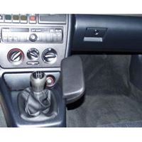 Resim Telefon-Konsole für Audi A4, ab Bj. 03/1999 - 09/2000 + Audi RS4, ab Bj. 2000, BLACK, Kunstleder