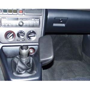 Resim Telefon-Konsole für Audi A4, ab Bj. 03/1999 - 09/2000 + Audi RS4, ab Bj. 2000, BLACK, Kunstleder