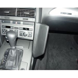 Resim Telefon-Konsole für Audi A6, ab Bj. 05/2004 , BLACK, Echtleder