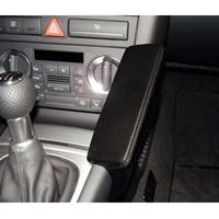 Resim Telefon-Konsole für Audi A3, ab Bj. 04/2008, BLACK, Echtleder