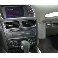 Resim Telefon-Konsole für Audi Q5, ab Bj. 2005, BLACK, Echtleder