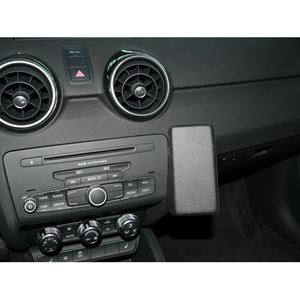 Resim Telefon-Konsole für Audi A1, ab Bj. 2010-, BLACK, Kunstleder