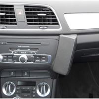Resim Telefon-Konsole für Audi Q3, ab Bj. 09/2011-, BLACK, Echtleder
