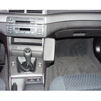 Resim Telefon-Konsole für BMW 3er (E46), ab Bj. 98- + BMW 3er (E46) compact, ab Bj. 2001, BLACK, Echtleder