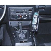 Resim Telefon-Konsole für BMW 3er (E36) Compact, ab Bj. 94-00, BLACK, Echtleder
