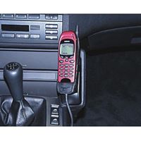 Resim Telefon-Konsole für BMW 3er (E46), Coupé u. Cabrio, ab Bj. 99, BLACK, Kunstleder