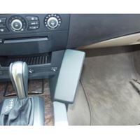 Resim Telefon-Konsole für BMW 5er (E60 / E61) ab Bj. 2003-, BLACK, Kunstleder