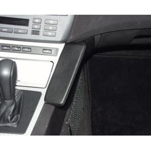 Resim Telefon-Konsole für BMW X3, ab Bj. 2003 bis 10/2010, BLACK, Echtleder