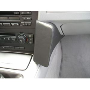 Resim Telefon-Konsole für BMW 3er (E90, E91, E92, E93), ab Bj. 2005- , (für Fahrzeuge OHNE werksseitiger Navigation), BLACK, Echtleder