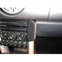 Resim Telefon-Konsole für BMW Mini One, mit Handschuhfach, ab Bj. 2001 bis 2006, (Kleinere Ausführung), BLACK, Echtleder
