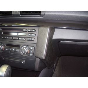 Resim Telefon-Konsole für BMW 1er (E81 / E82 / E87 / E88), ab Bj.03/ 2007- , BLACK, Echtleder