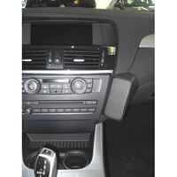 Resim Telefon-Konsole für BMW X3 (F25), ab Bj. 11/2010, BLACK, Echtleder