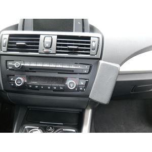 Resim Telefon-Konsole für BMW 1er (F20), ab Bj. 09/2011-, BLACK, Echtleder