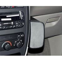 Resim Telefon-Konsole für Chrysler Voyager, ab Bj. 2001 BLACK, Echtleder