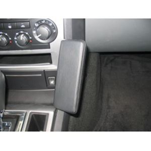 Resim Telefon-Konsole für Chrysler 300C, ab Bj. 2004-, BLACK, Echtleder