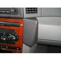 Resim Telefon-Konsole für Chrysler Jeep Grand Cherokee, ab Bj. 05/2005 bis 2008, BLACK, Echtleder