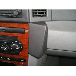 Resim Telefon-Konsole für Chrysler Jeep Grand Cherokee, ab Bj. 05/2005 bis 2008, BLACK, Kunstleder