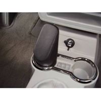 Resim Telefon-Konsole für Chrysler PT Cruiser, ab Bj. 02/2006, BLACK, Echtleder