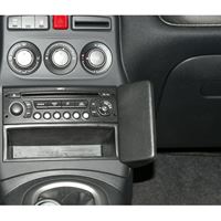 Resim Telefon-Konsole für Citroen C3 PICASSO ab Bj. 02/2009, BLACK, Echtleder