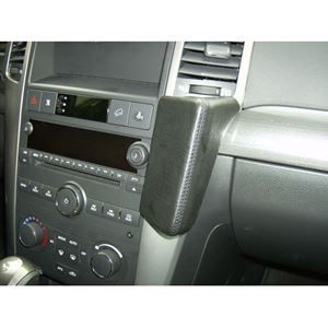 Resim Telefon-Konsole für Chevrolet Captiva, ab Bj. 07/2006 bis 09/2011, BLACK, Echtleder