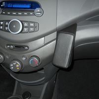 Resim Telefon-Konsole für Chevrolet Spark ab Bj. 03/2010-, BLACK, Echtleder