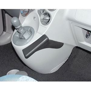 Bild von Telefon-Konsole für Fiat Panda, ab Bj. 2003 bis 01/2012, BLACK, Echtleder
