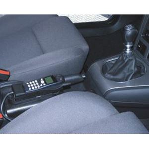 Bild von Telefon-Konsole für Ford Mondeo, ab Bj. 2001-(Montage neben Handbremse) , BLACK, Kunstleder