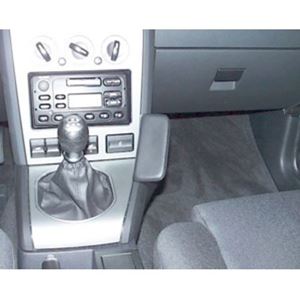 Resim Telefon-Konsole für Ford Mondeo, ab Bj. 2001-06/2003, - (Montage neben Schaltung) , BLACK, Echtleder
