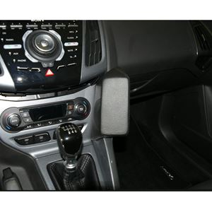 Resim Telefon-Konsole für Ford Focus III ab Bj. 03/2011- , BLACK, Echtleder