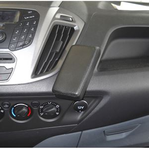 Bild von Telefon-Konsole für Ford Transit Custom ab Bj.12/2012, BLACK, Kunstleder