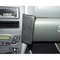 Resim Telefon-Konsole für Hyundai Santa Fe, ab Bj. 2001 bis Ende 2005 , BLACK, Echtleder