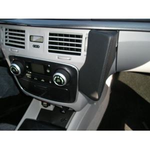 Resim Telefon-Konsole für Hyundai Sonata IV (NF), ab Bj. 2005-, BLACK, Echtleder