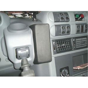 Resim Telefon-Konsole für Iveco Stralis active day / active time, ab Bj. 02/2002-, BLACK, Kunstleder