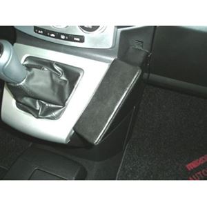 Bild von Telefon-Konsole für Mazda 5 , ab Bj. 06/2005- und ab 01/2008 bis ... , BLACK, Echtleder