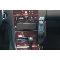 Bild von Telefon-Konsole für Mercedes E-Klasse (W210), ab Bj. 1995-2001, BLACK, Echtleder