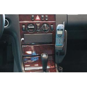 Bild von Telefon-Konsole für Mercedes E-Klasse (W210), ab Bj. 1995-2001, BLACK, Echtleder