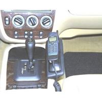 Bild von Telefon-Konsole für Mercedes ML / M-Klasse (W163), ab Bj. 1998-2000, BLACK, Kunstleder