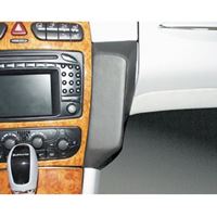 Bild von Telefon-Konsole für Mercedes CLK (W209), ab Bj. 2002-, BLACK, Echtleder