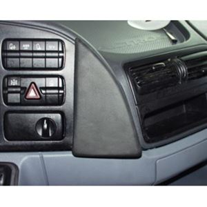 Bild von Telefon-Konsole für Mercedes Actros (1. Generation / MP2), ab Bj. 09/2003- bis 2011, BLACK, Echtleder