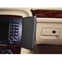 Resim Telefon-Konsole für Mercedes R-Klasse , ab Bj. 01/2006-, BLACK, Kunstleder