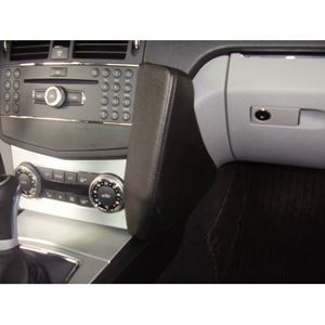 Bild von Telefon-Konsole für Mercedes C-Klasse (W204), ab Bj. 03/2007 bis 02/2011, BLACK, Kunstleder