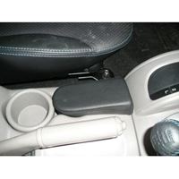 Bild von Telefon-Konsole für Mitsubishi L200 ab Bj. 03/2006 (Montage am Mitteltunnel), BLACK, Echtleder