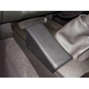 Immagine di Telefon-Konsole für Nissan Navara D40, ab Bj. 2005- , BLACK, Kunstleder