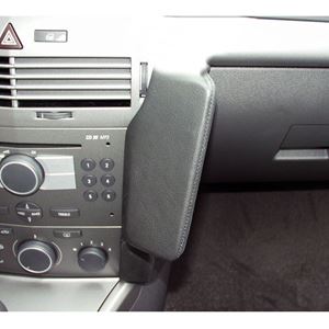 Resim Telefon-Konsole für Opel Astra H, ab Bj. 03/2004, BLACK, Kunstleder