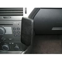 Bild von Telefon-Konsole für Opel Astra H, ab Bj. 03/2004 (kleinere Ausführung), BLACK, Kunstleder