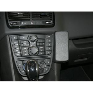 Immagine di Telefon-Konsole für Opel Meriva, ab Bj. 06/2010, BLACK, Echtleder