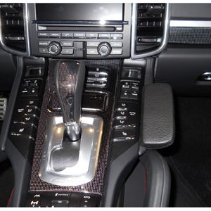 Εικόνα της Telefon-Konsole für Porsche Cayenne, ab Bj. 05/2010, BLACK, Kunstleder