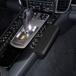 Resim Telefon-Konsole für Porsche 911 (Typ 991), ab Bj. 07/2011-, BLACK, Kunstleder